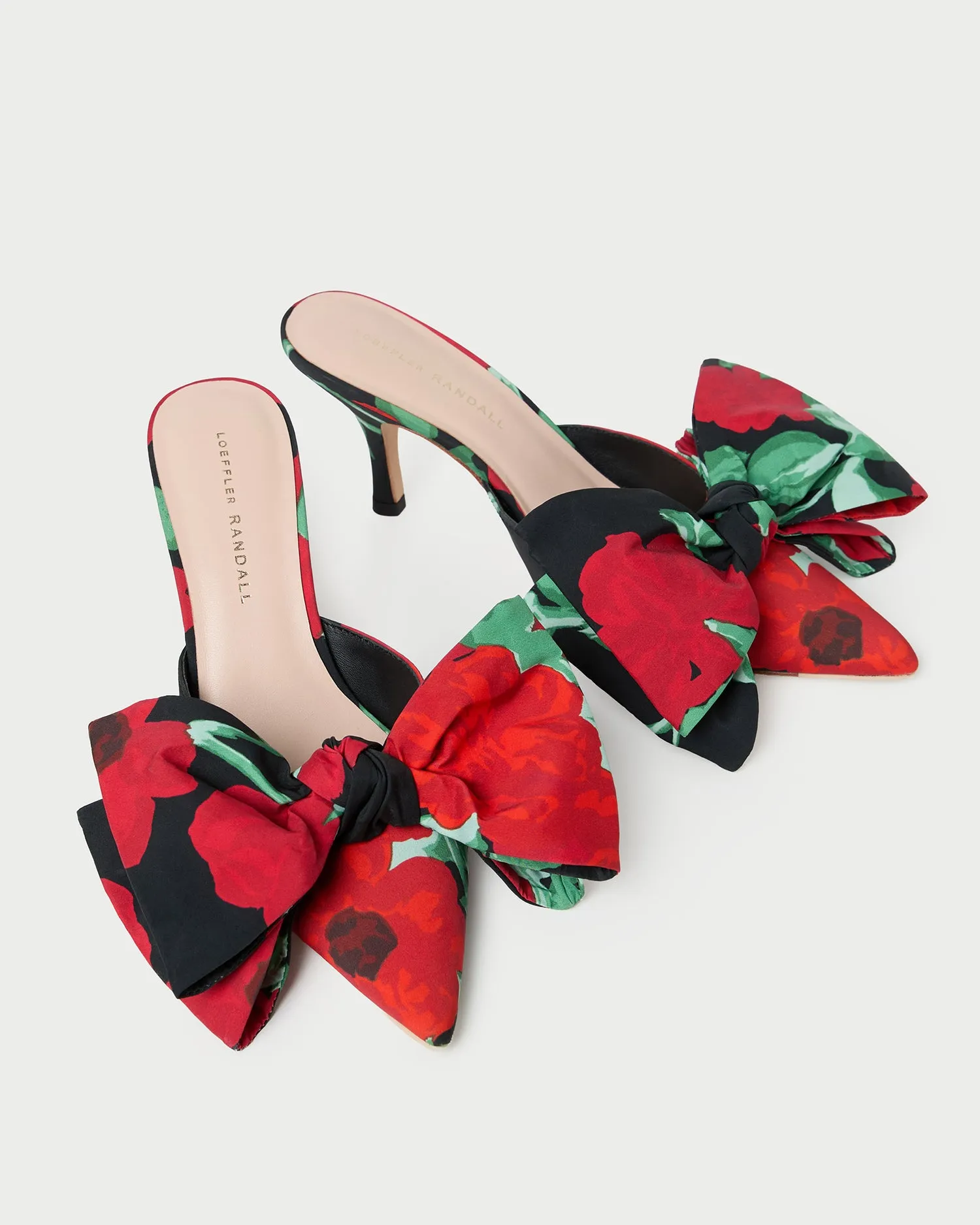 Margot Black Floral Bow Mule sold by Loeffler Randall product image thumbnail 4