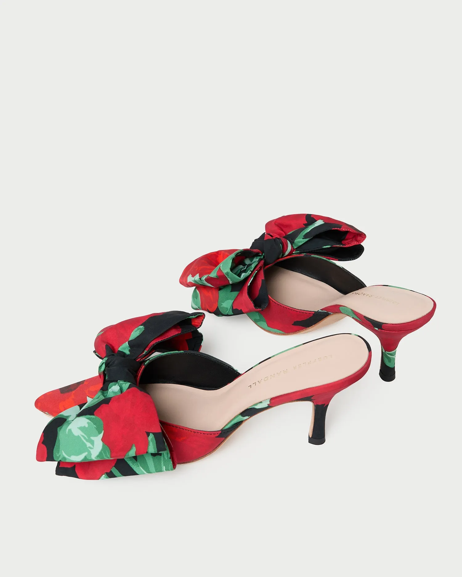 Margot Black Floral Bow Mule sold by Loeffler Randall product image thumbnail 5