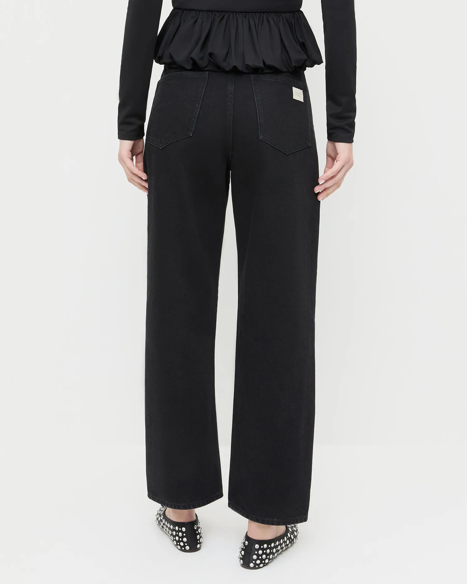 Winona Black/Crystal Denim Pant sold by Loeffler Randall product image thumbnail 3