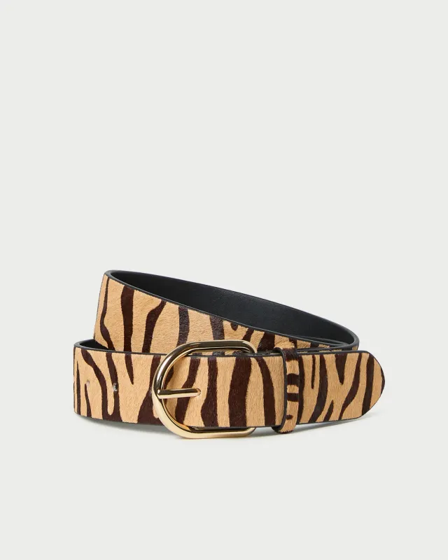 Isaac Zebra Belt sold by Loeffler Randall