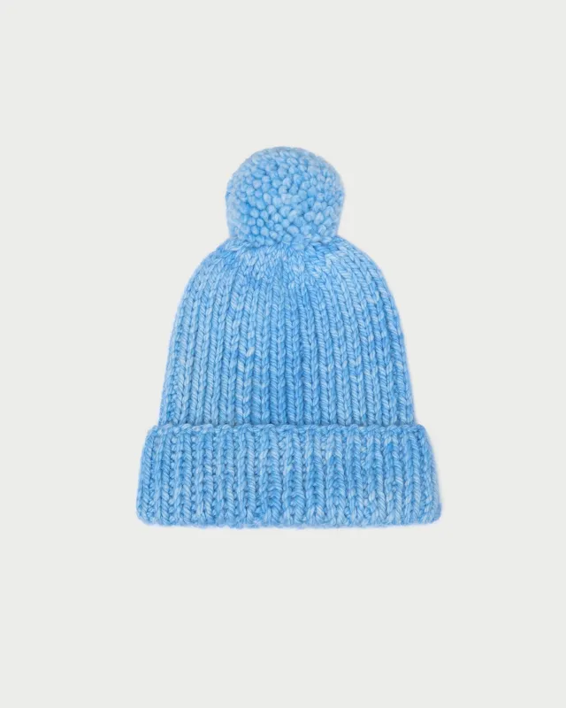 April Light Blue Pompom Hat sold by Loeffler Randall