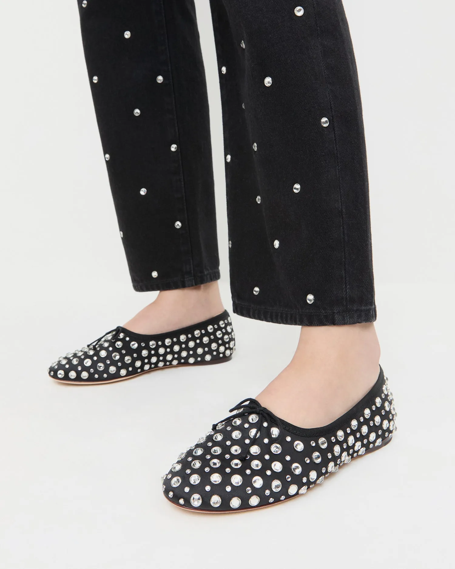 Landon Black/Crystal Ballet Flat sold by Loeffler Randall product image thumbnail 2