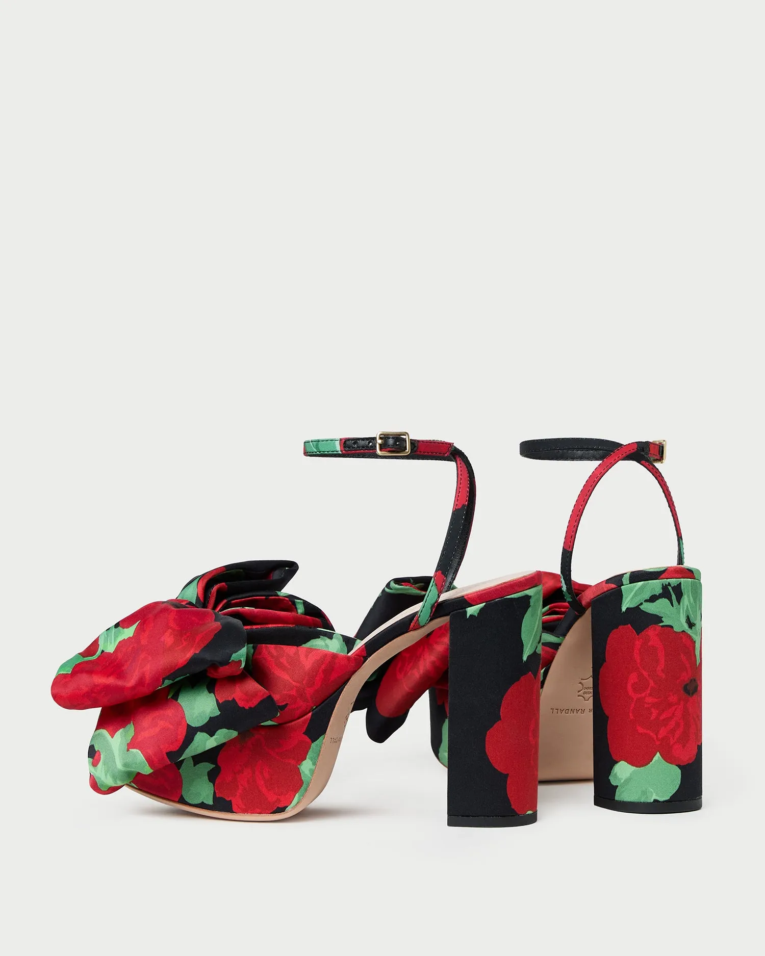 Kiki Black Floral Platform Sandal sold by Loeffler Randall product image thumbnail 5