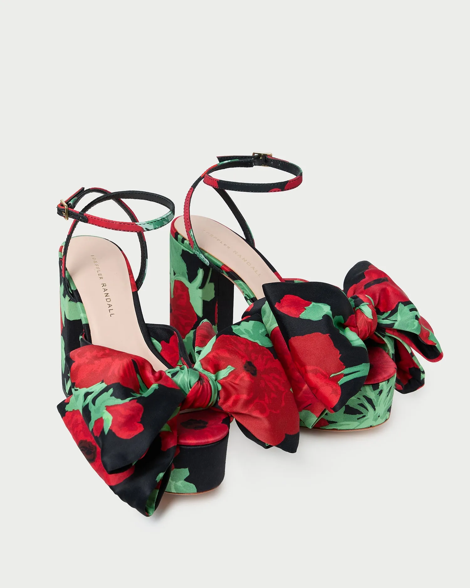 Kiki Black Floral Platform Sandal sold by Loeffler Randall product image thumbnail 3