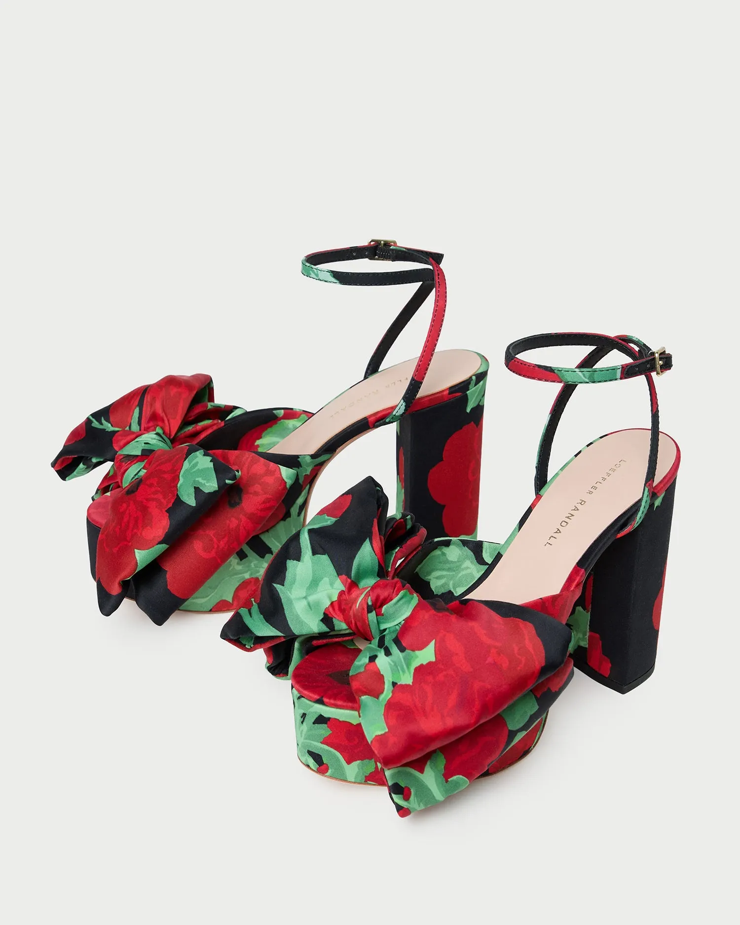 Kiki Black Floral Platform Sandal sold by Loeffler Randall product image thumbnail 4