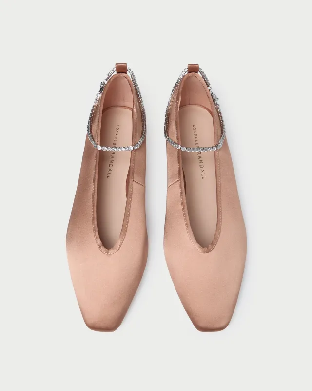 Emery Blush/Crystal Ballet Flat sold by Loeffler Randall