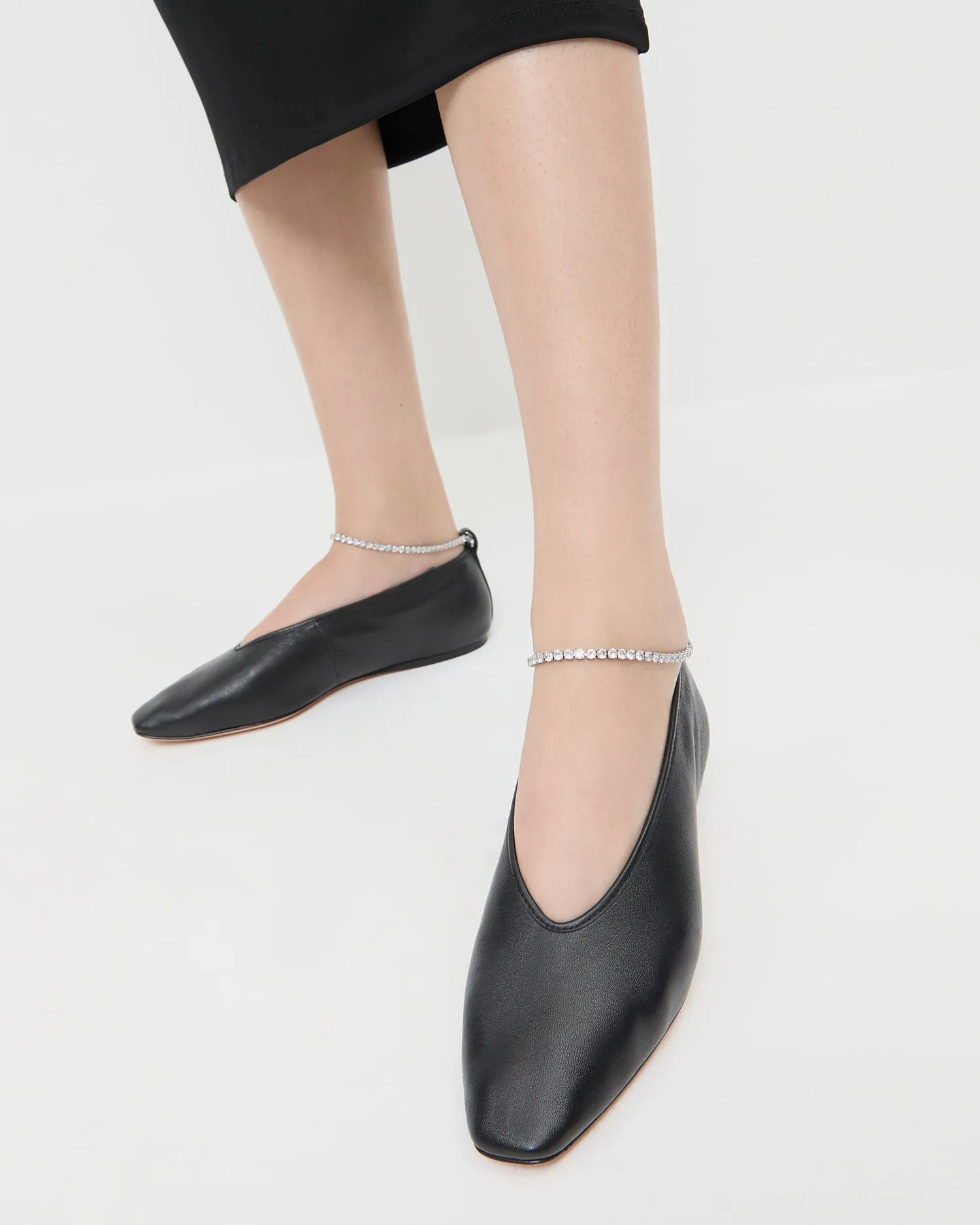 Emery Black/Crystal Ballet Flat sold by Loeffler Randall product image thumbnail 2