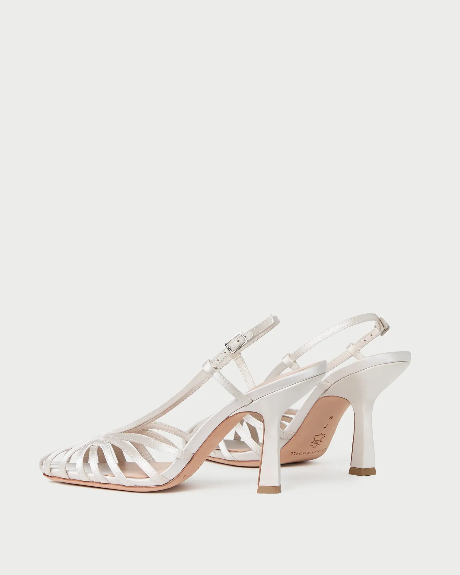 Alexandra Cream Slingback Heeled Sandal sold by Loeffler Randall product image thumbnail 4