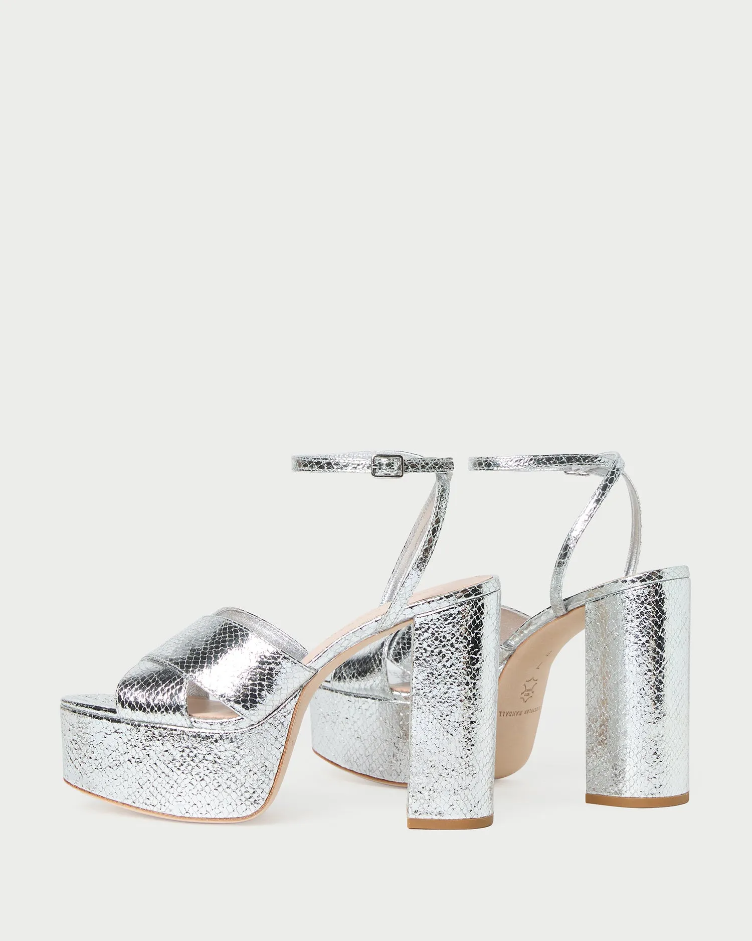Loretta Silver Snake Platform Sandal sold by Loeffler Randall product image thumbnail 5