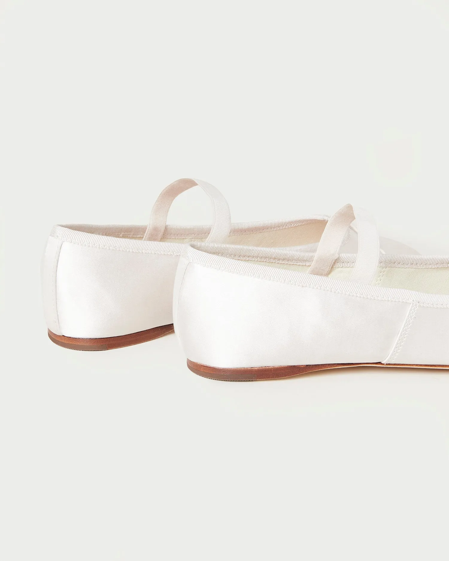 Leonie Cream Satin Ballet Flat sold by Loeffler Randall product image thumbnail 5
