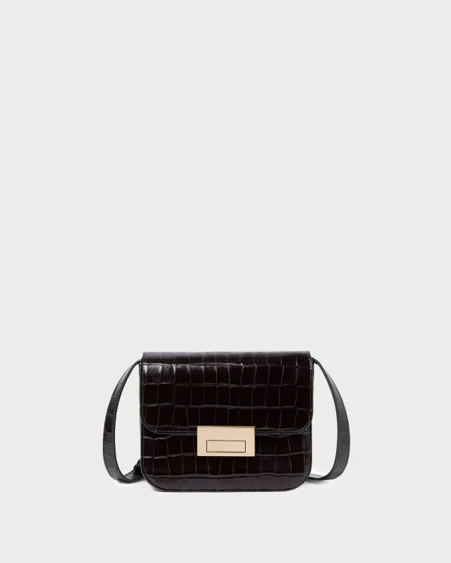 Desi Crocodile Leather Crossbody sold by Loeffler Randall