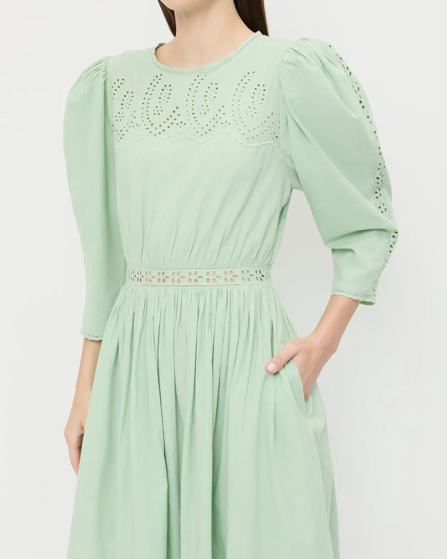 Thelma Eyelet Dress sold by Loeffler Randall product image thumbnail 4