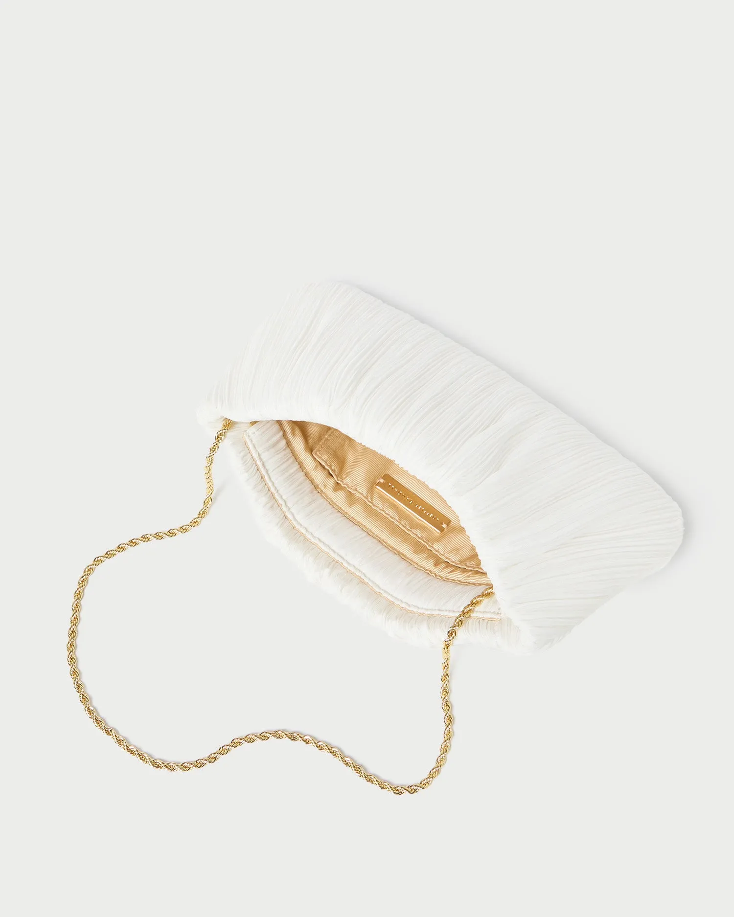 Brit White Flat Pleated Clutch sold by Loeffler Randall product image thumbnail 4