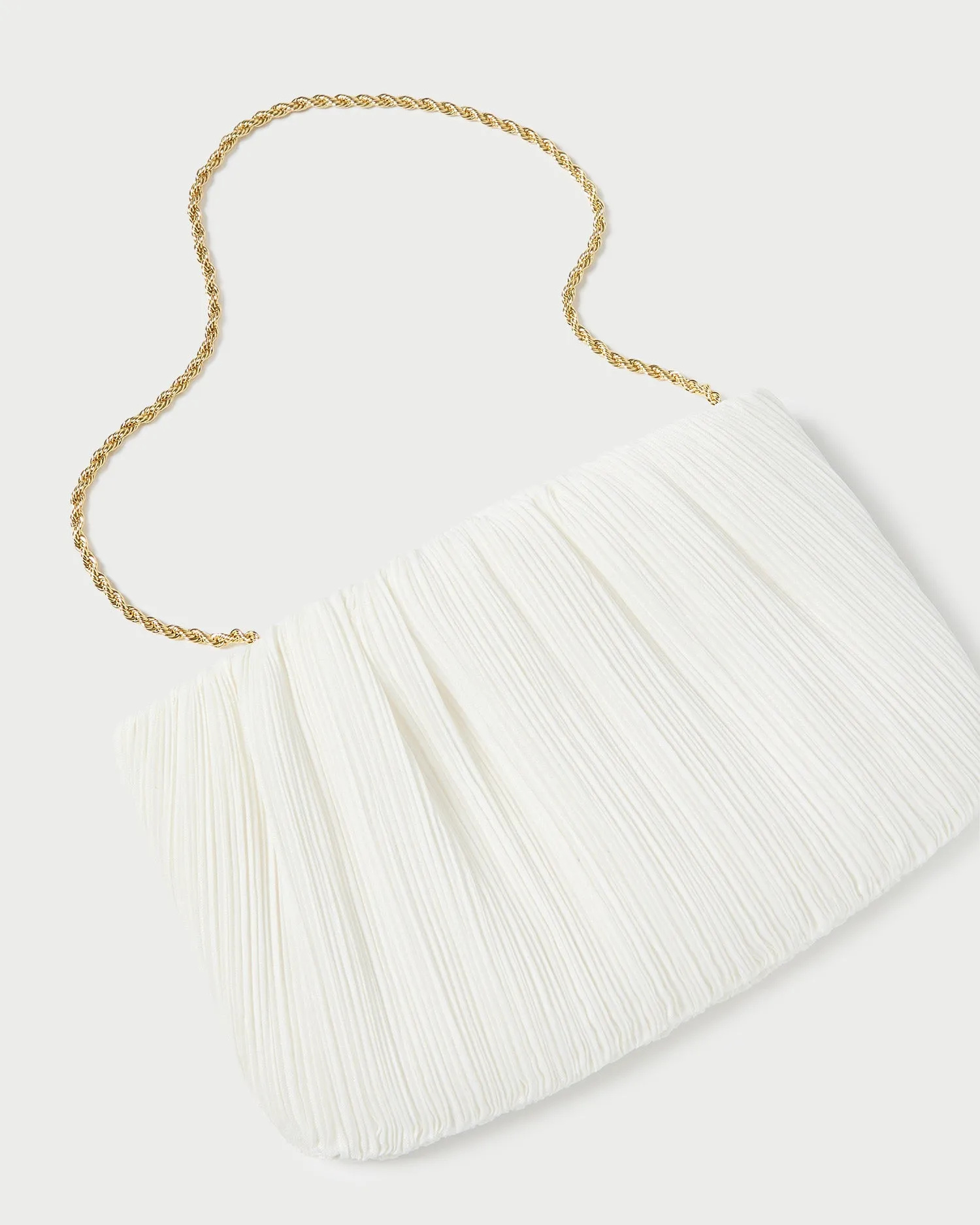 Brit White Flat Pleated Clutch sold by Loeffler Randall product image thumbnail 3