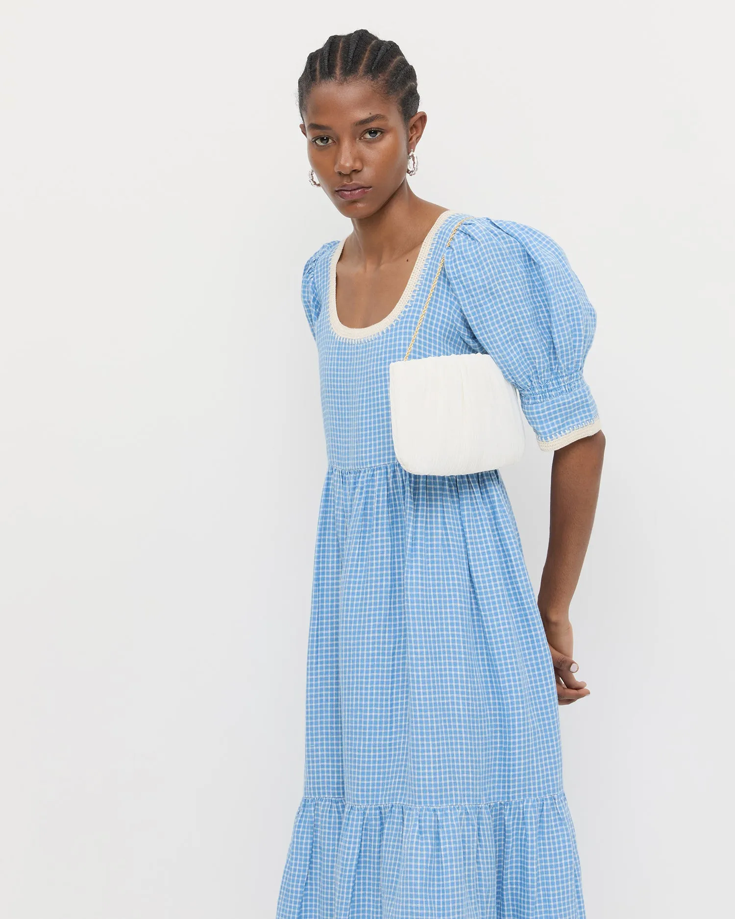 Brit White Flat Pleated Clutch sold by Loeffler Randall product image thumbnail 5