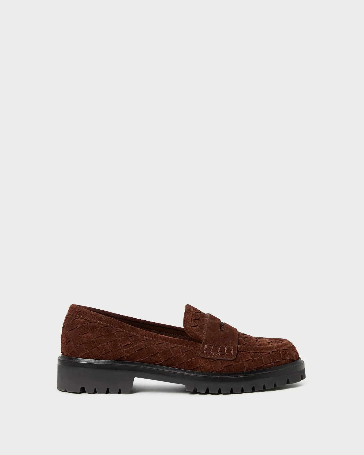 Rina Espresso Woven Suede Loafer sold by Loeffler Randall product image thumbnail 3