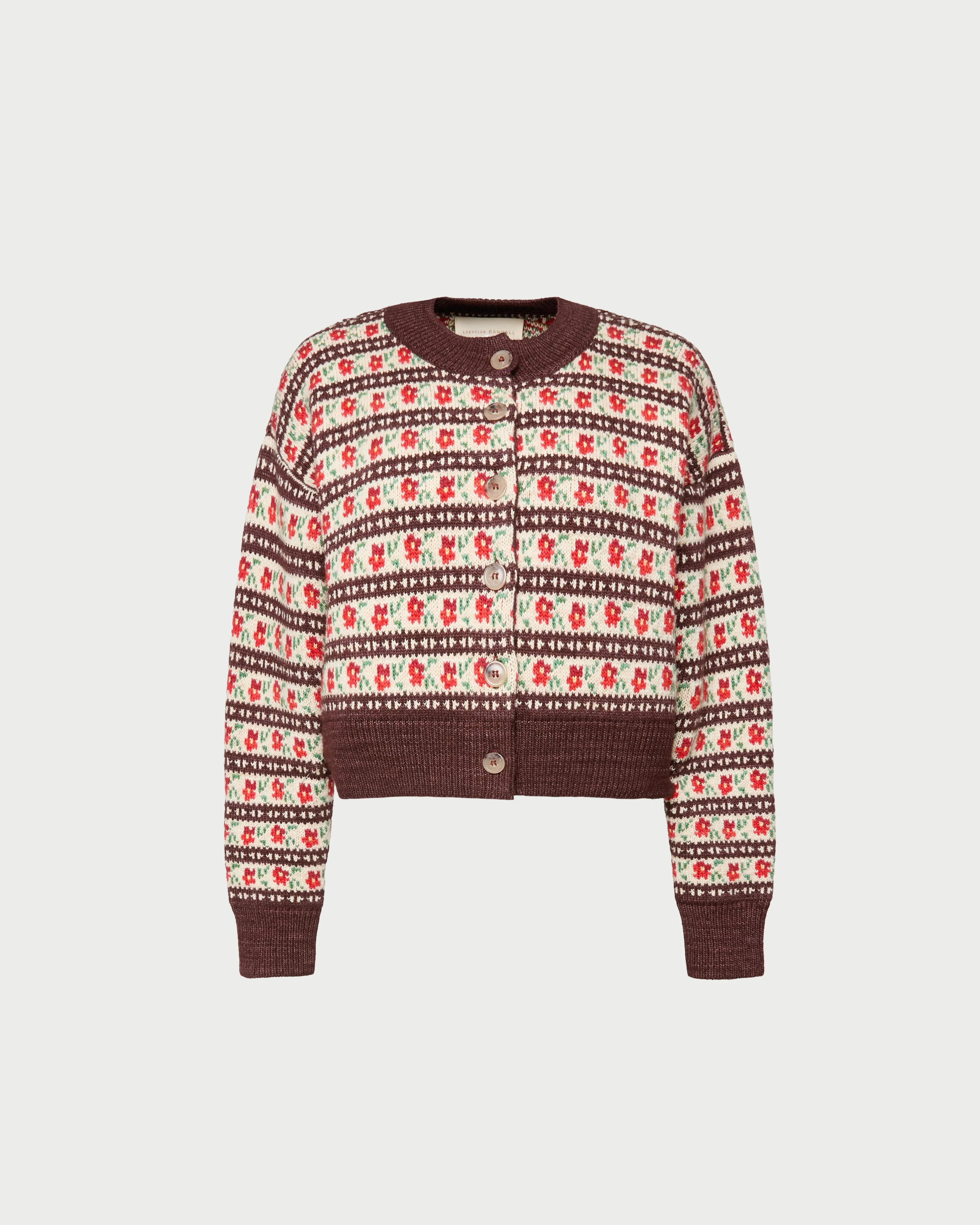 Idris Intarsia Cardigan sold by Loeffler Randall product image thumbnail 2