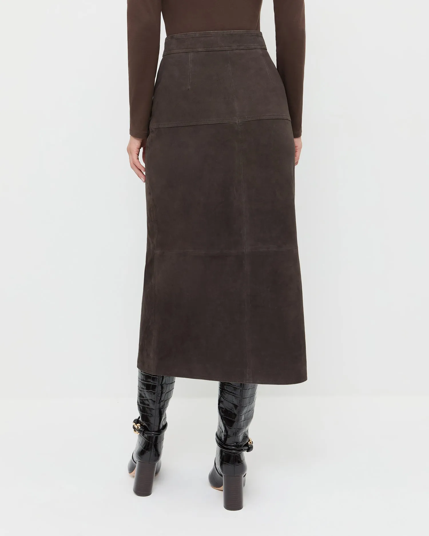 Tansy Suede Skirt sold by Loeffler Randall product image thumbnail 3