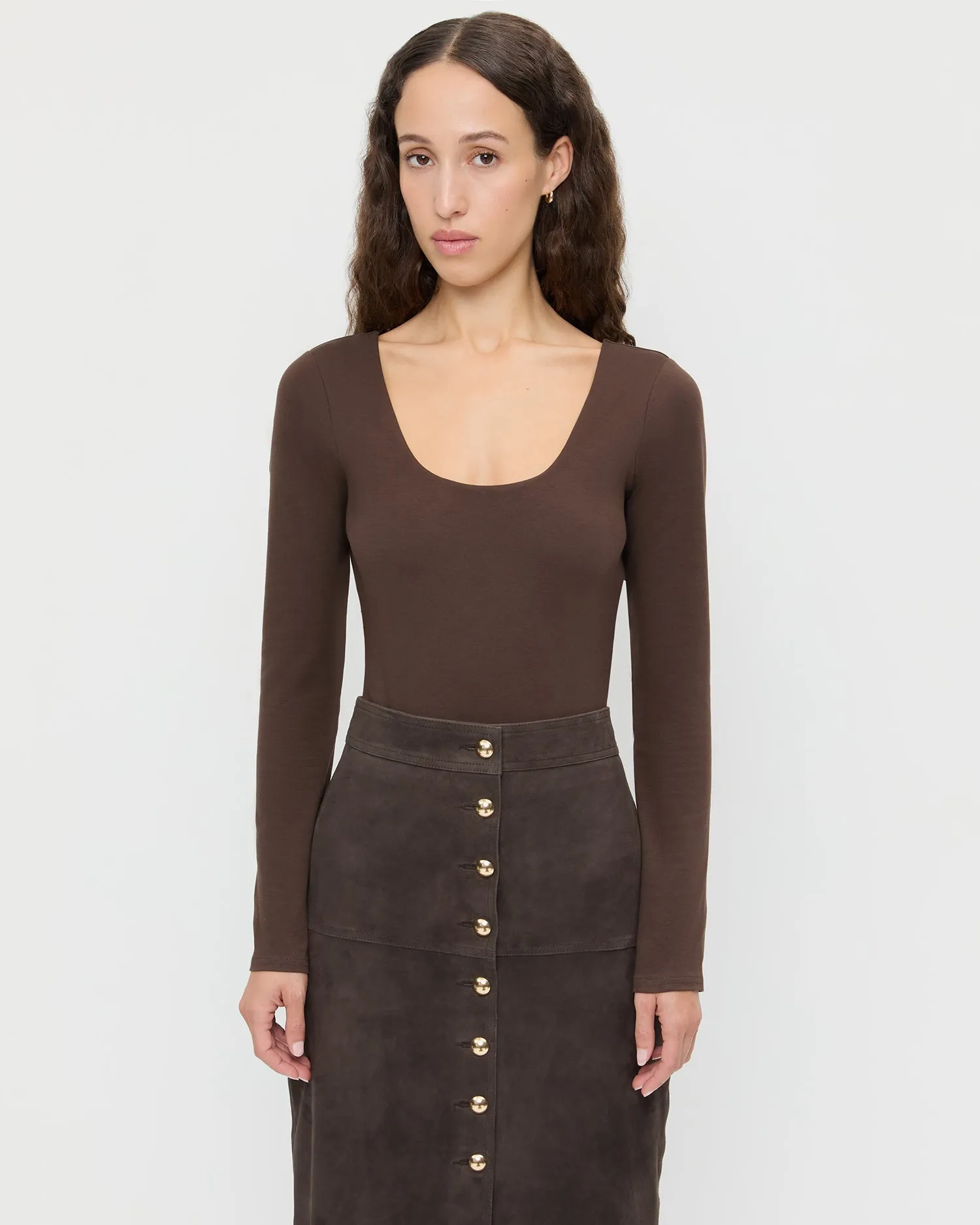 Lumi Long-Sleeve Bodysuit sold by Loeffler Randall