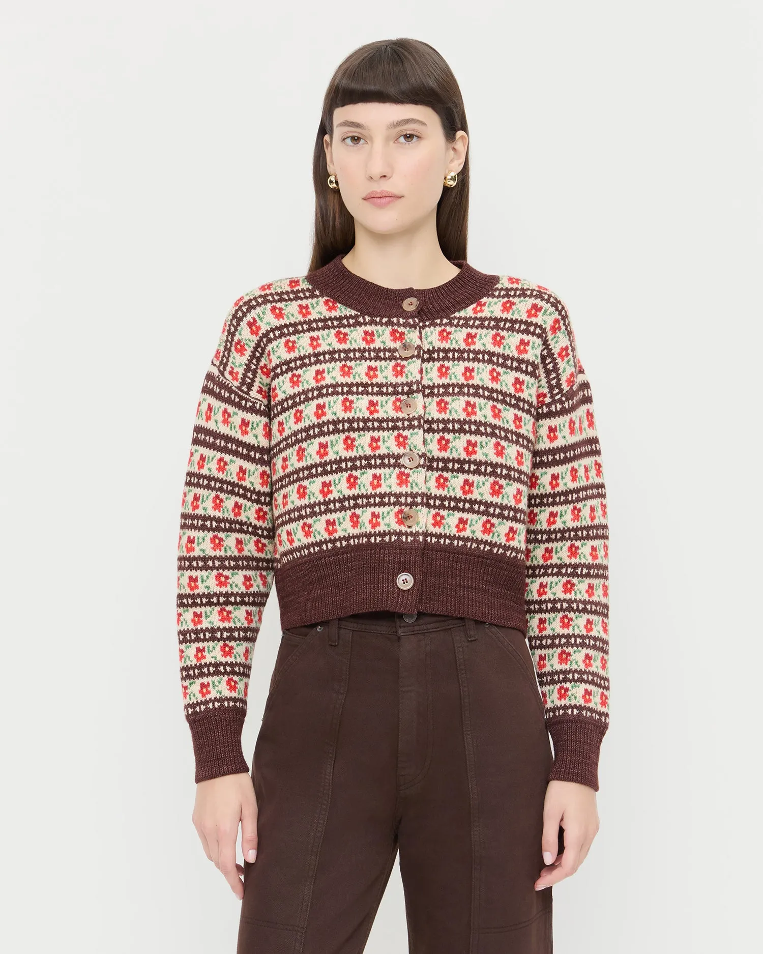 Idris Intarsia Cardigan sold by Loeffler Randall product image thumbnail 3
