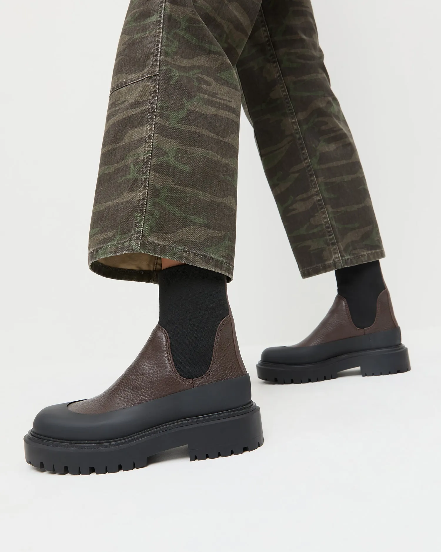Suri Brown Leather Lug Boot sold by Loeffler Randall product image thumbnail 2