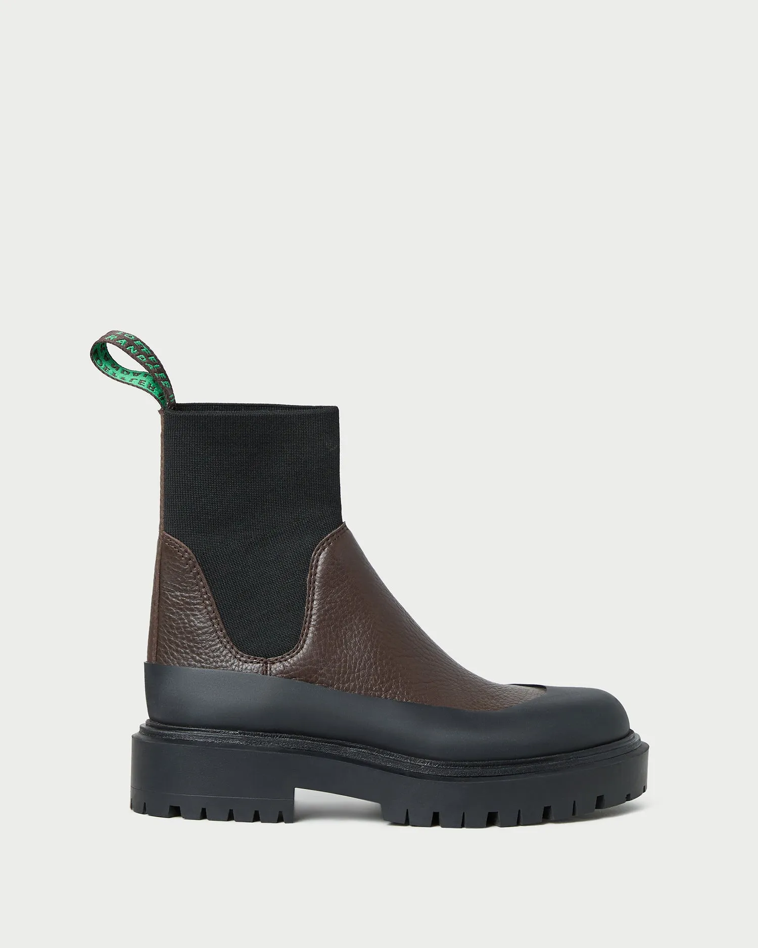 Suri Brown Leather Lug Boot sold by Loeffler Randall