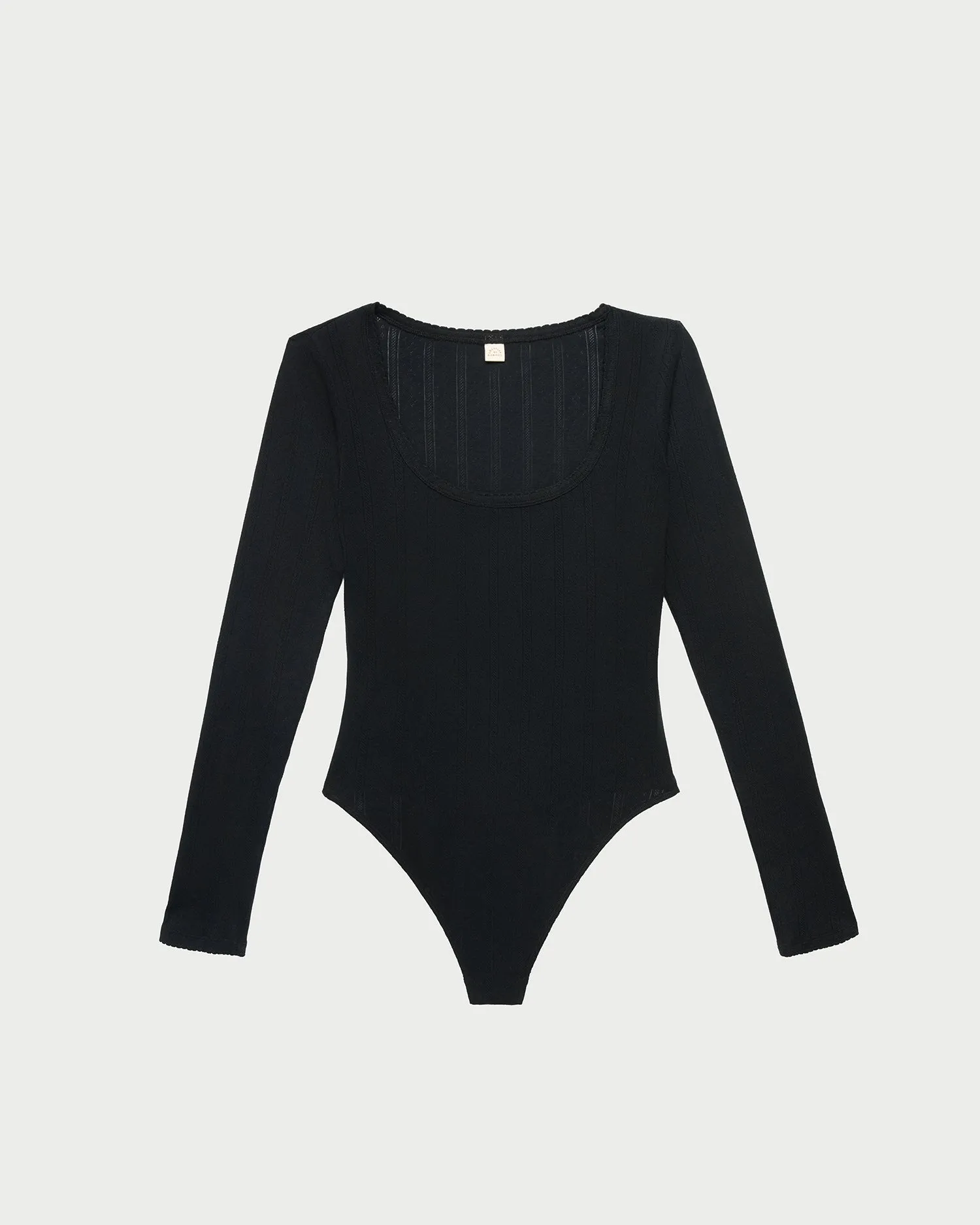 Kaya Pointelle Long-Sleeve Bodysuit sold by Loeffler Randall product image thumbnail 2