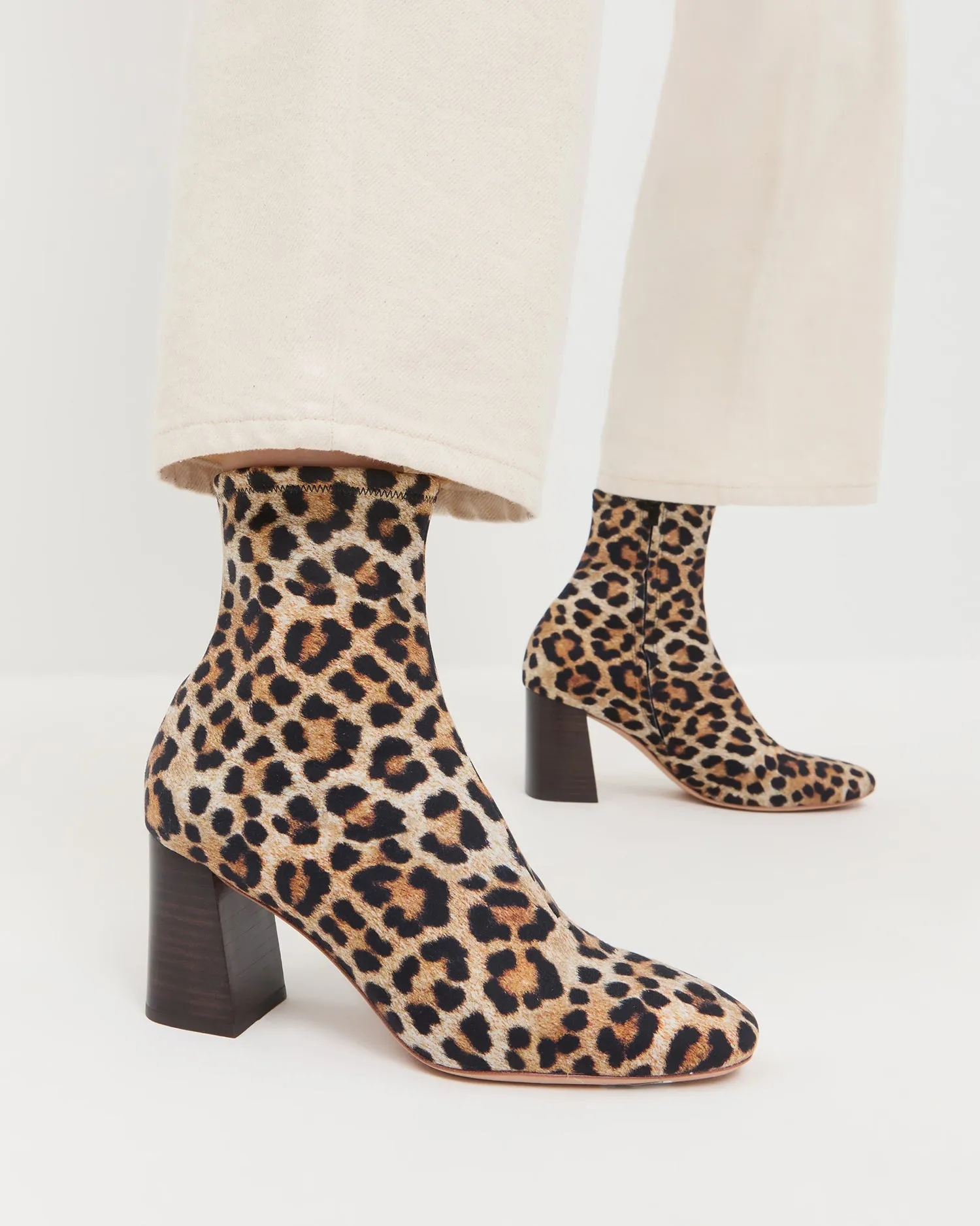 Elise Leopard Jersey Ankle Boot sold by Loeffler Randall product image thumbnail 2