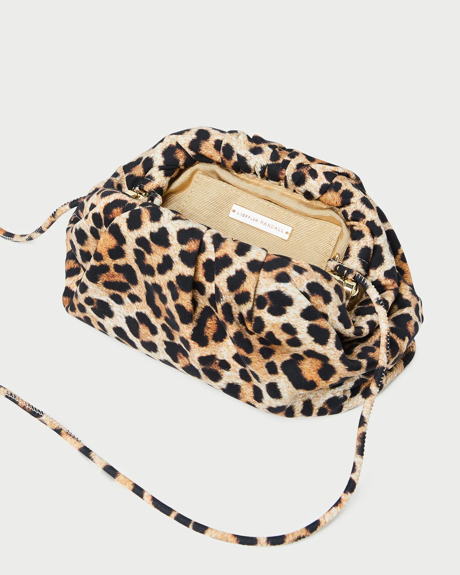 Bailey Leopard Jersey Dome Clutch sold by Loeffler Randall product image thumbnail 4