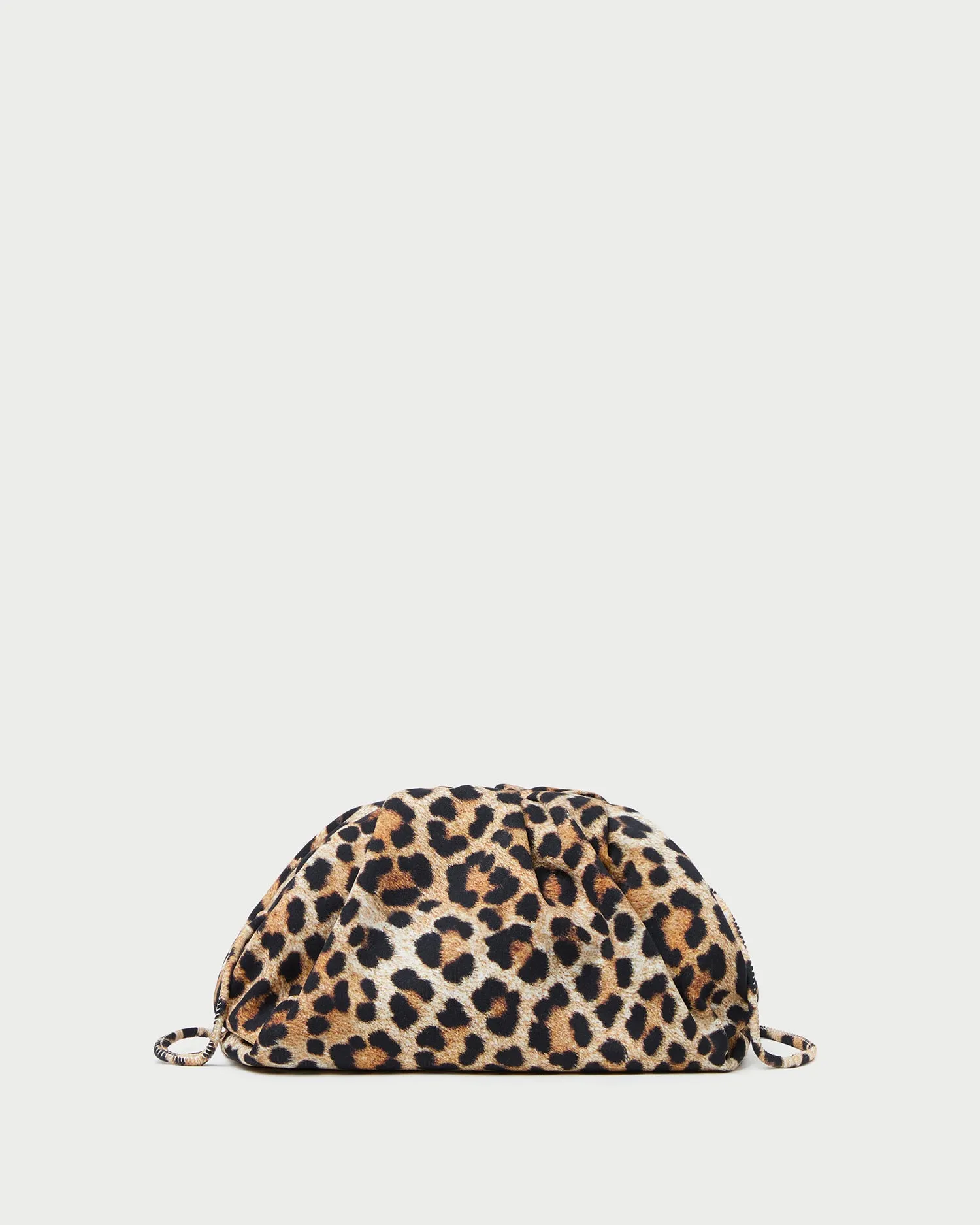 Bailey Leopard Jersey Dome Clutch sold by Loeffler Randall