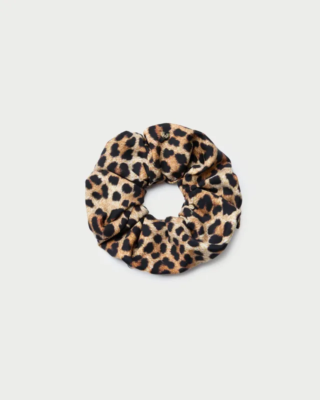 Astrid Leopard Jersey Scrunchie sold by Loeffler Randall