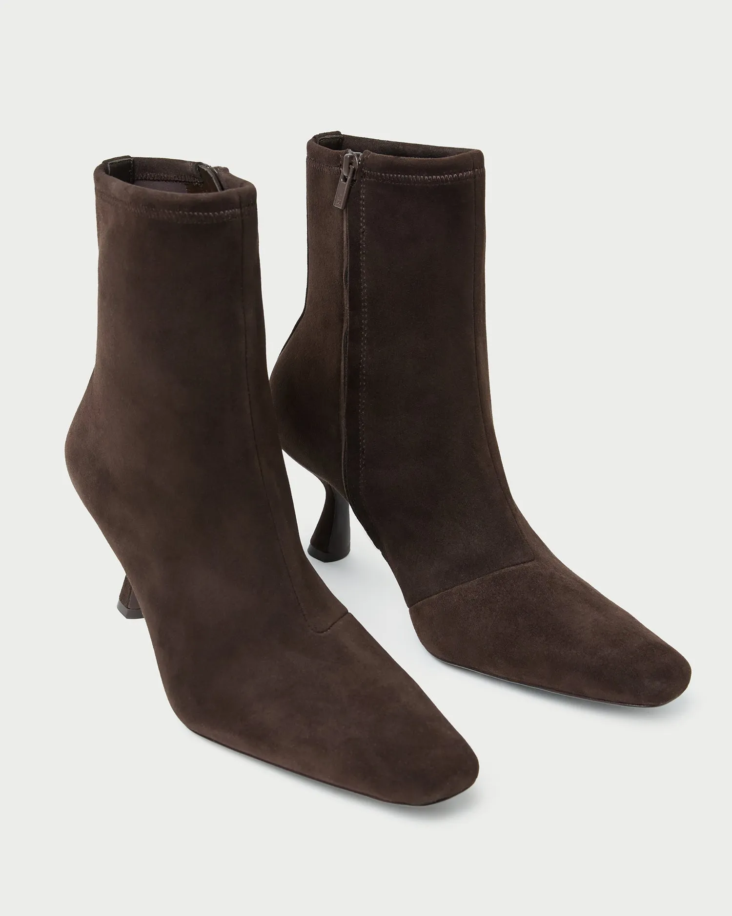 Thandy Brown Suede Curved Heel Bootie sold by Loeffler Randall product image thumbnail 3