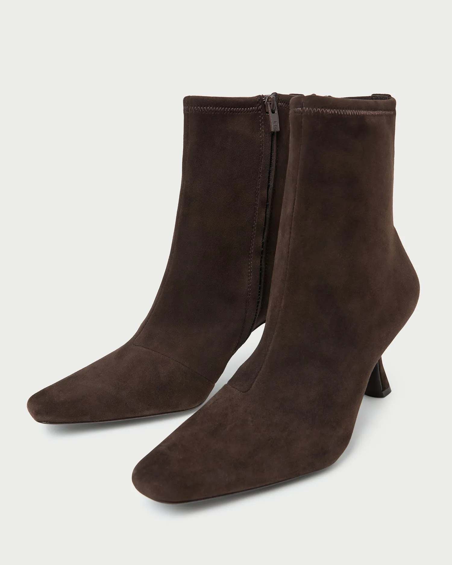 Thandy Brown Suede Curved Heel Bootie sold by Loeffler Randall product image thumbnail 4