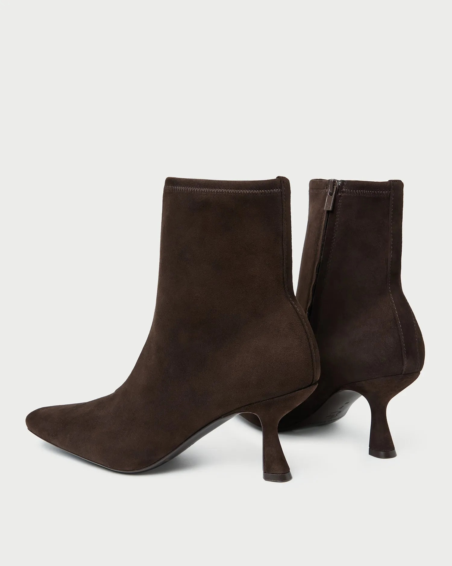 Thandy Brown Suede Curved Heel Bootie sold by Loeffler Randall product image thumbnail 5