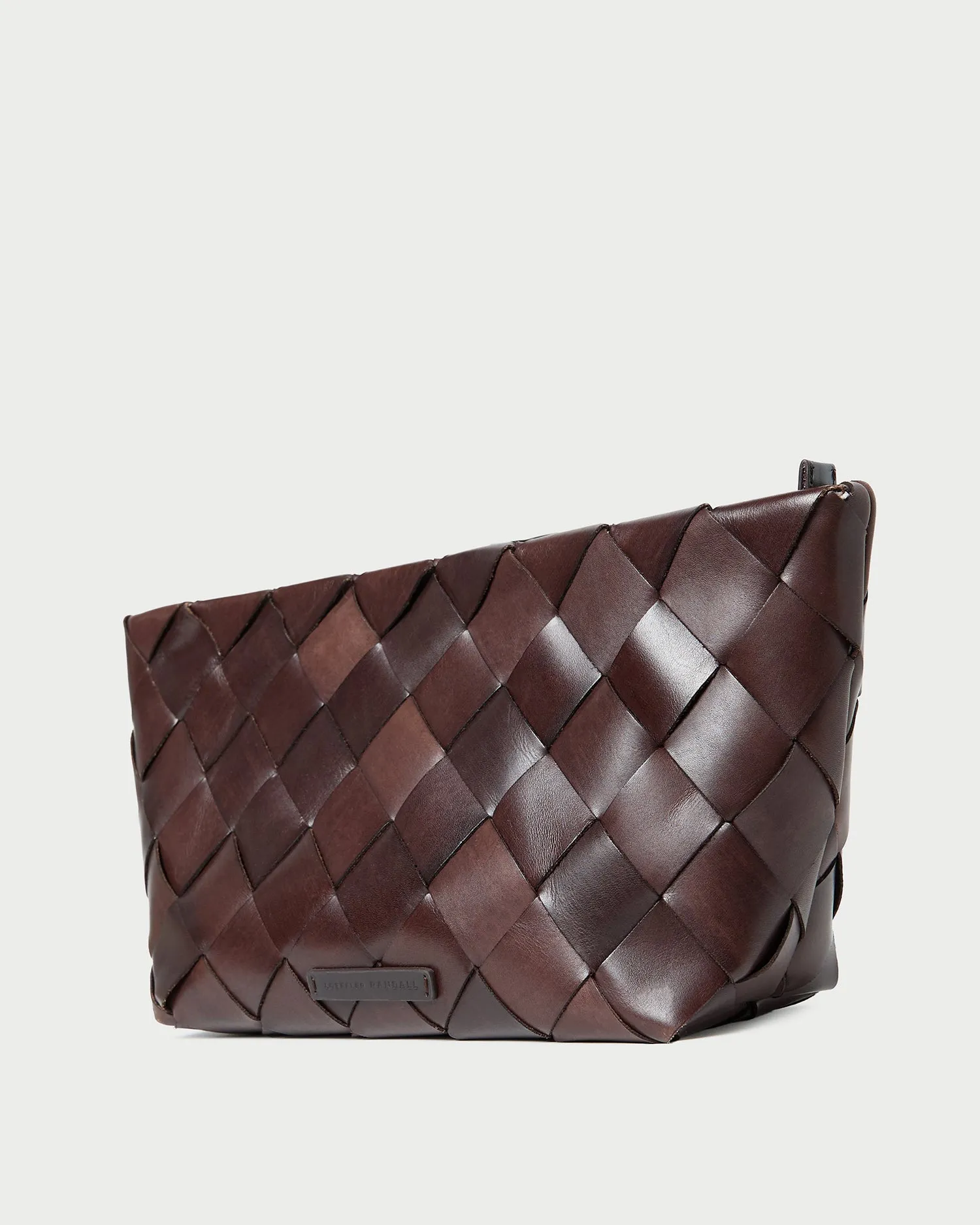 Melina Chocolate Woven Leather Clutch sold by Loeffler Randall product image thumbnail 3