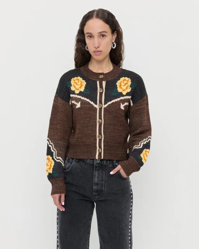 Linda Intarsia Cardigan sold by Loeffler Randall