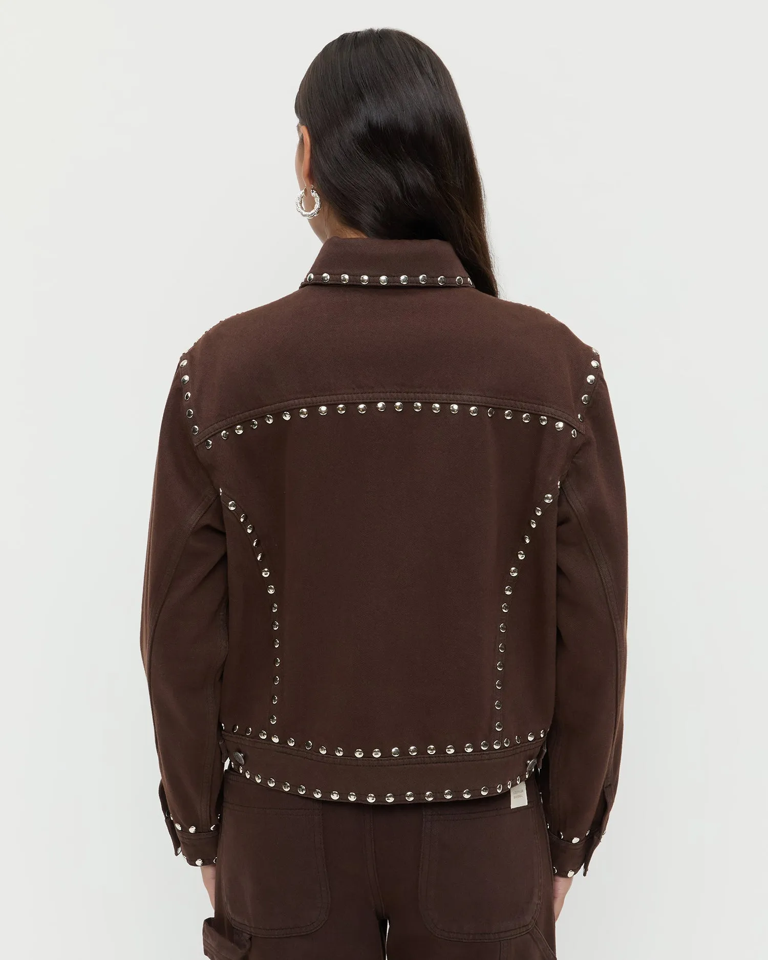 Elijah Studded Denim Jacket sold by Loeffler Randall product image thumbnail 4