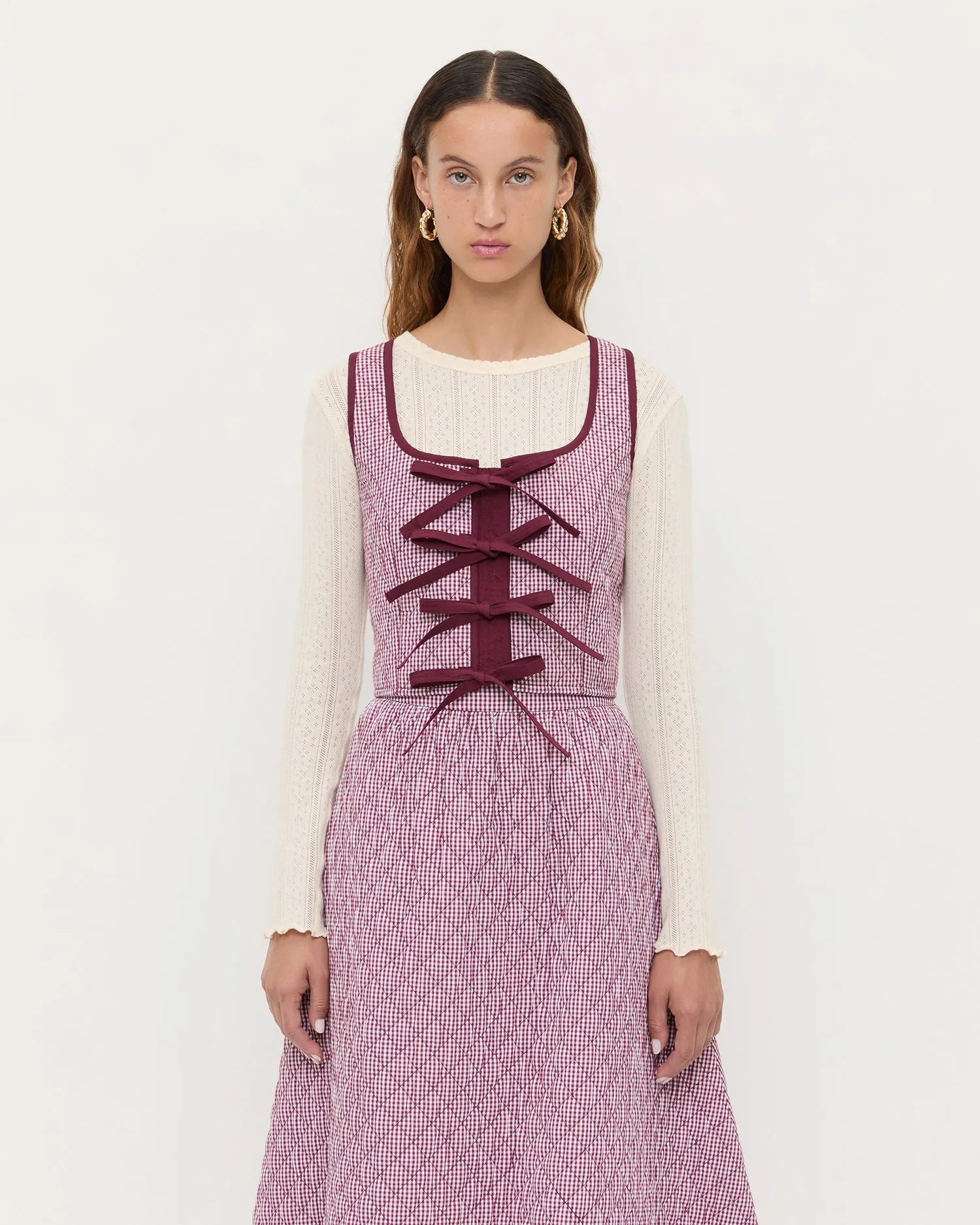 Callista Tie-Front Vest sold by Loeffler Randall