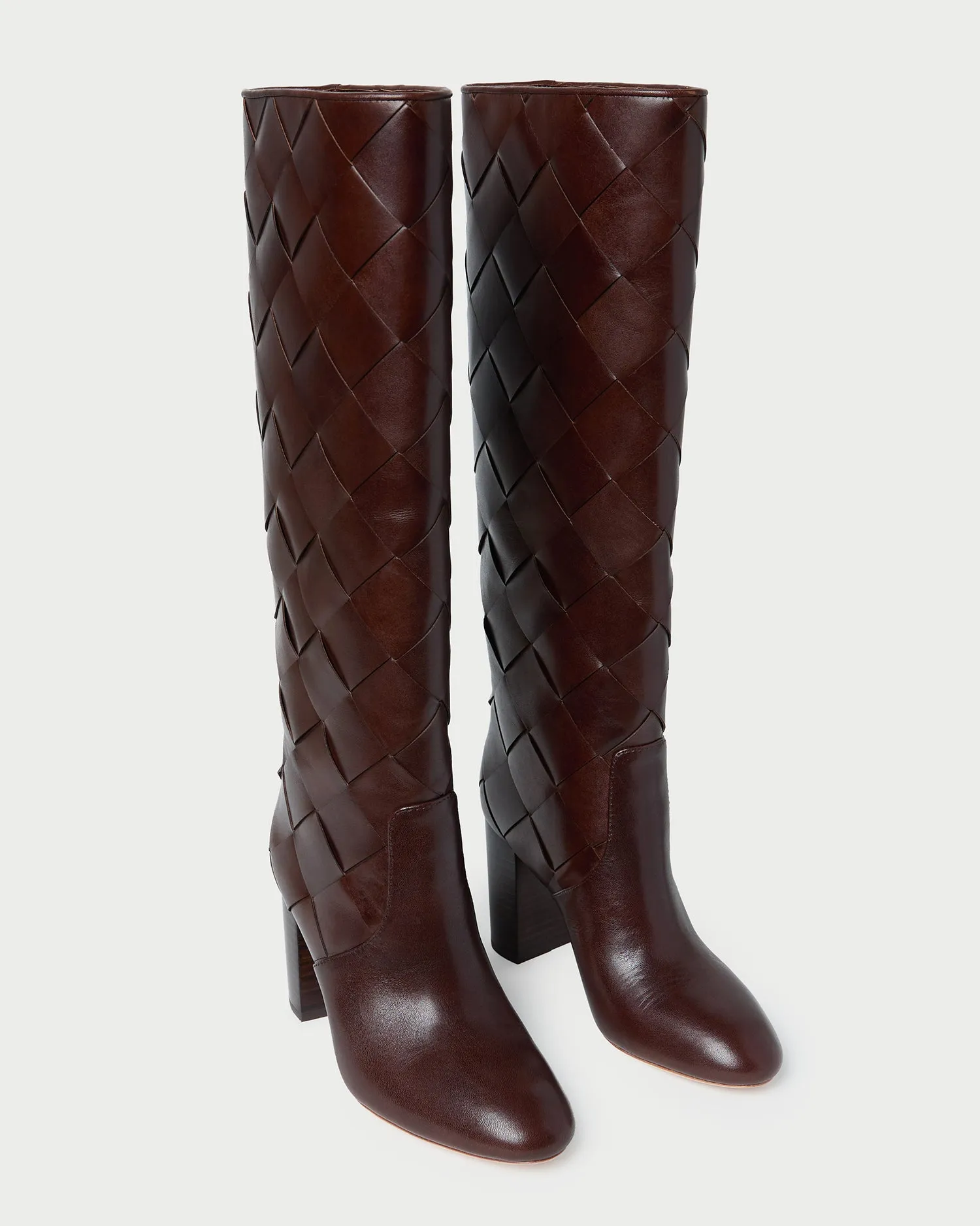 Goldy Espresso Woven Leather Tall Boot sold by Loeffler Randall product image thumbnail 3