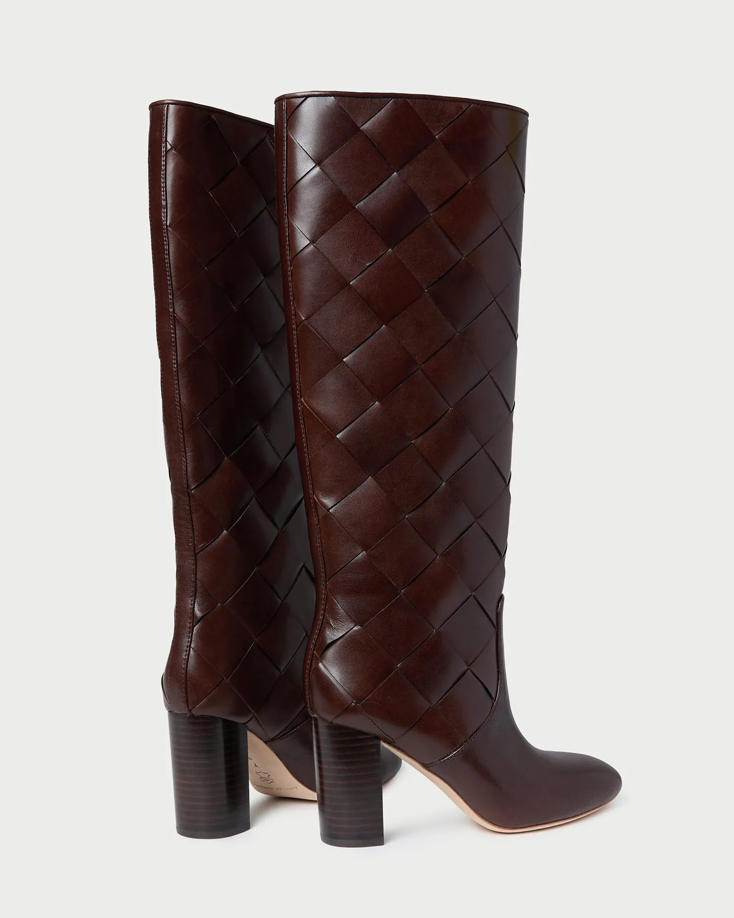 Goldy Espresso Woven Leather Tall Boot sold by Loeffler Randall product image thumbnail 5