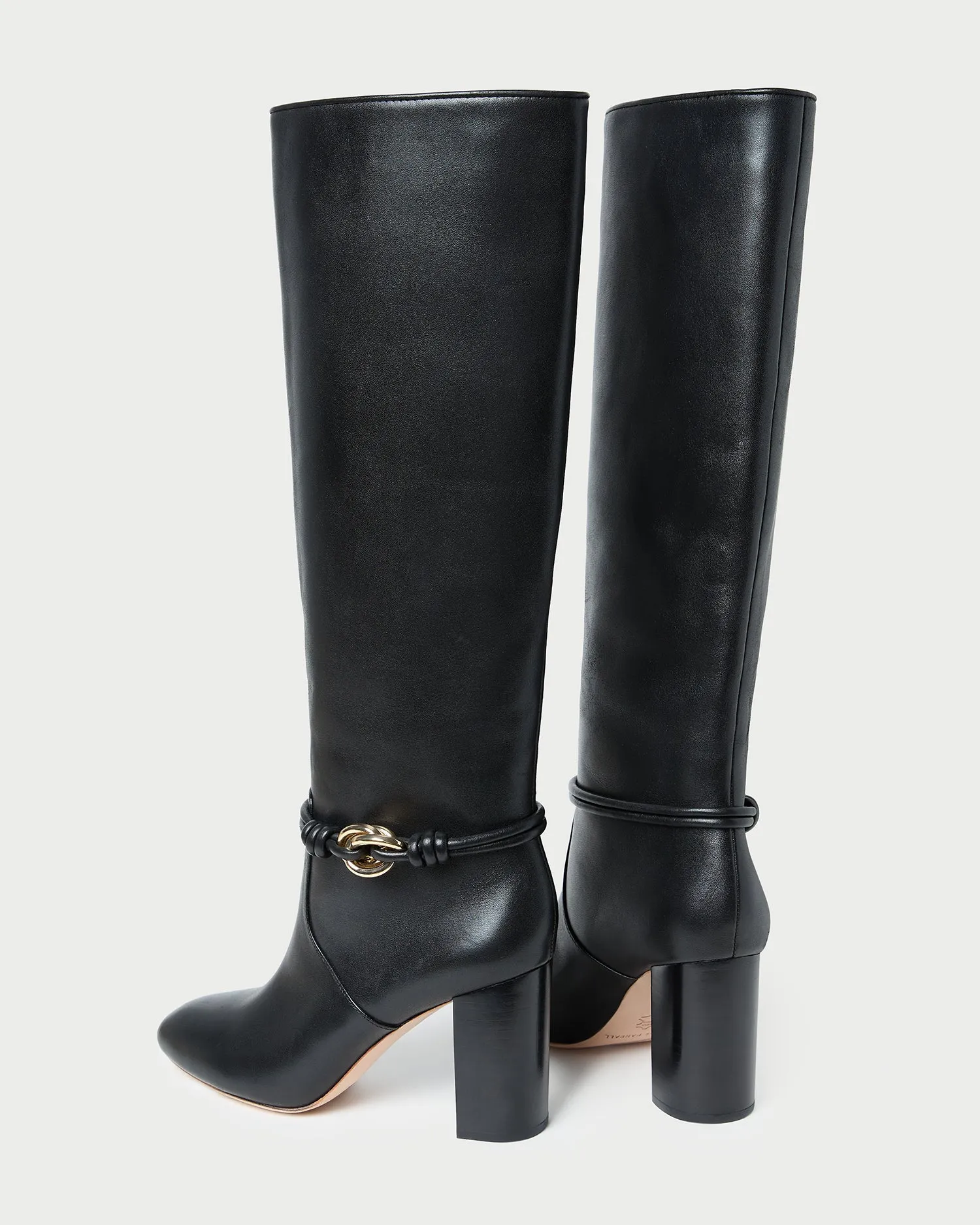 Goldy Black/Gold Leather Tall Boot sold by Loeffler Randall product image thumbnail 4