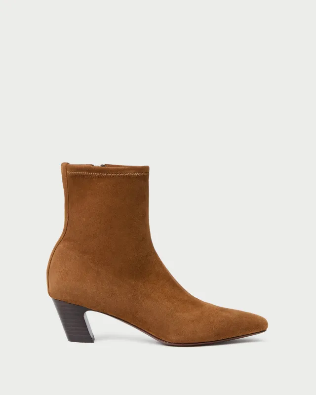 Doria Cacao Suede Ankle Boot sold by Loeffler Randall