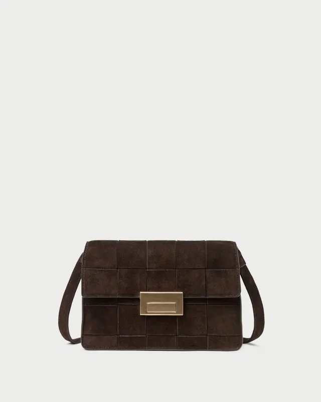 Delphine Brown Suede Shoulder Bag sold by Loeffler Randall