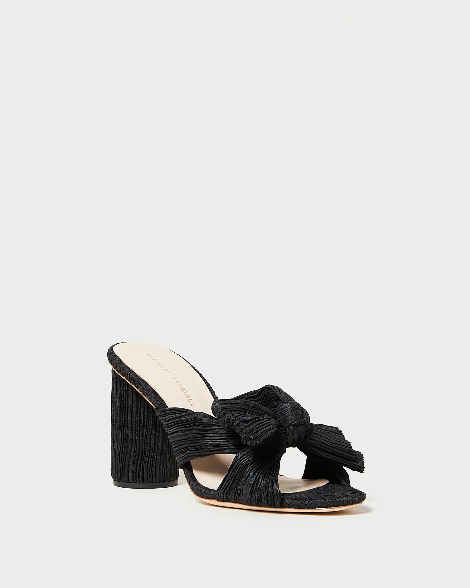 Penny Black Pleated Bow Heel sold by Loeffler Randall