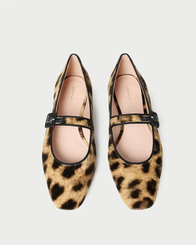 Ginger Leopard Velvet Mary Jane sold by Loeffler Randall