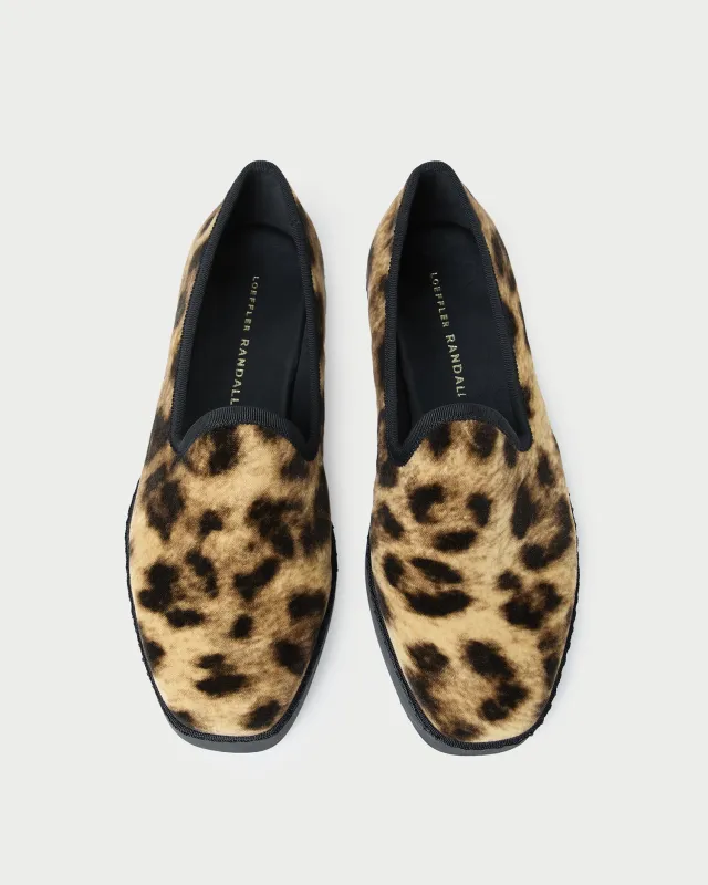 Mattie Leopard Velvet Slip-On Sneaker sold by Loeffler Randall