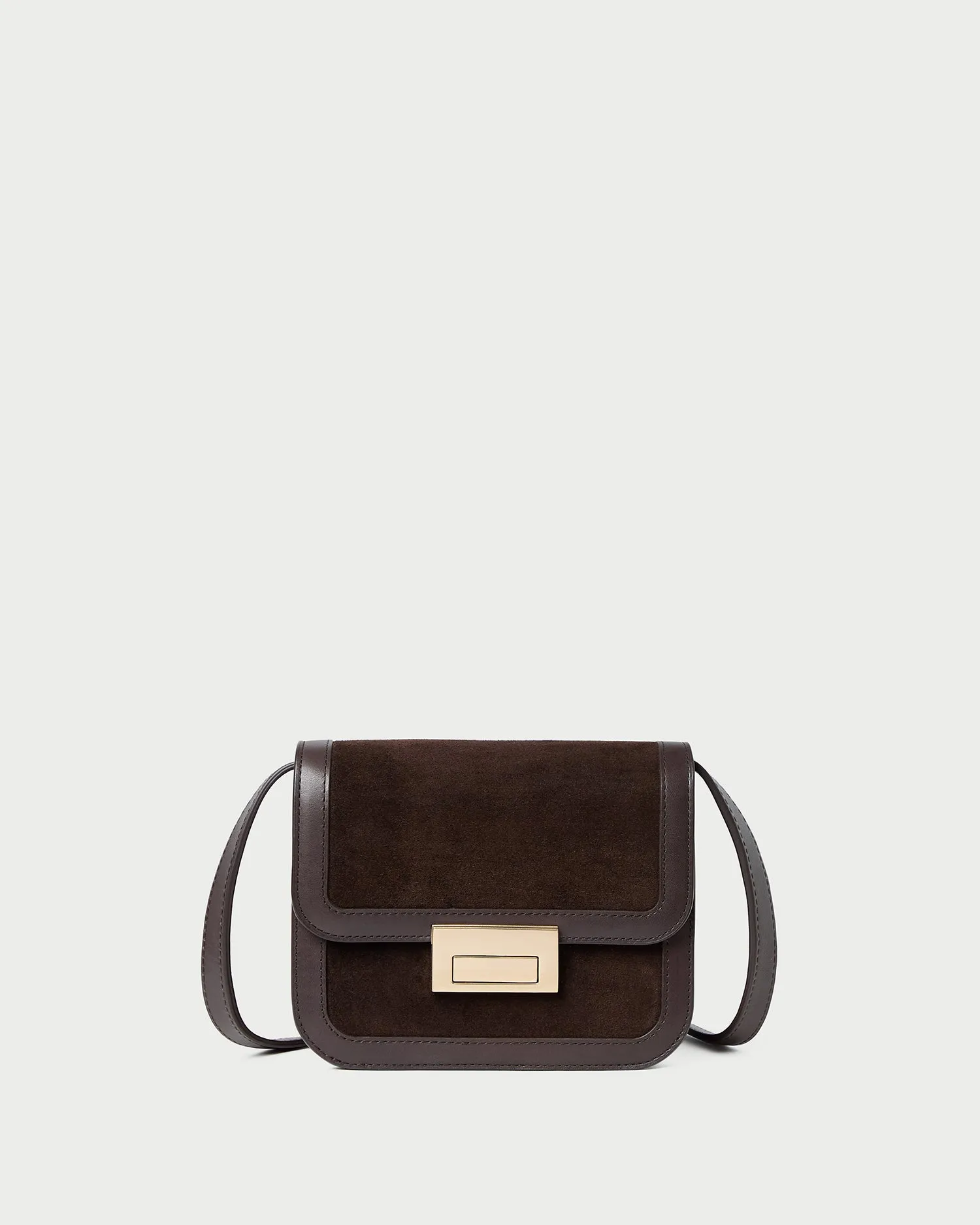 Desi Brown Suede Crossbody sold by Loeffler Randall