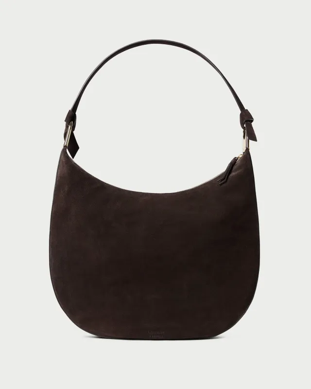 Morgan Brown Suede Shoulder Bag sold by Loeffler Randall