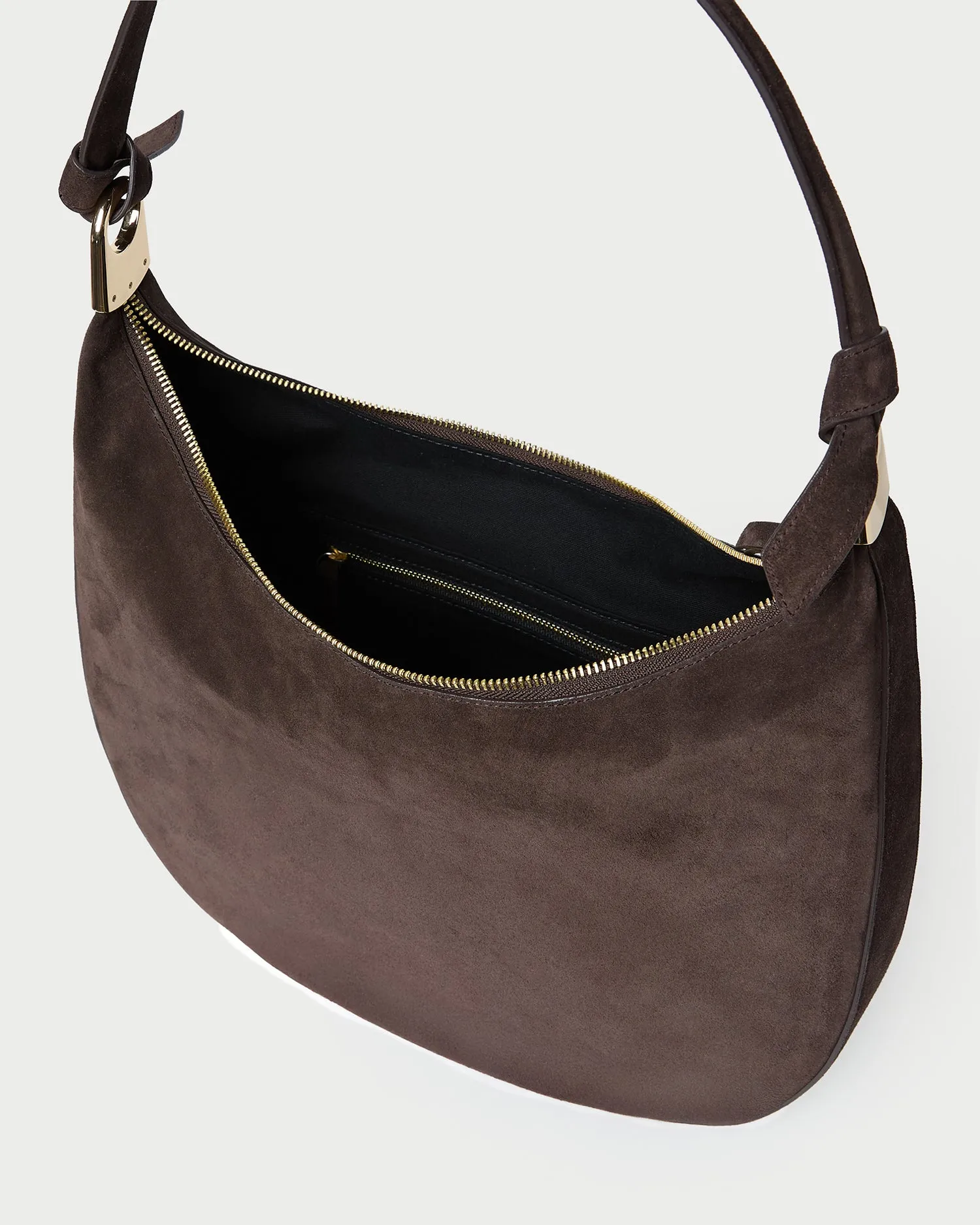 Morgan Brown Suede Shoulder Bag sold by Loeffler Randall product image thumbnail 3