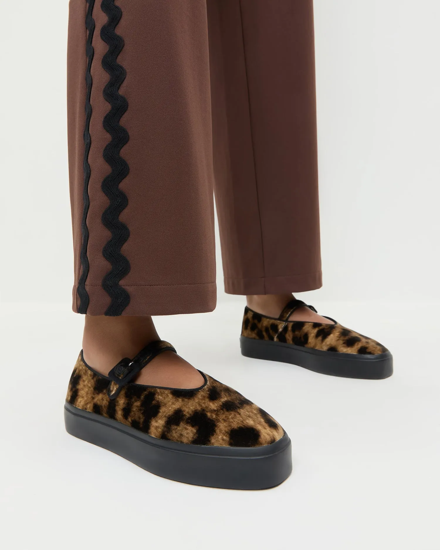 Cooper Leopard Velvet Mary Jane Sneaker sold by Loeffler Randall product image thumbnail 2